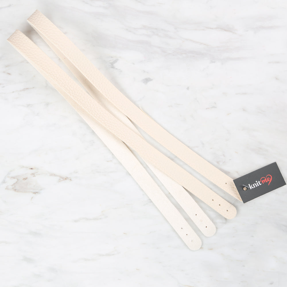 Knitme Spor Dikiş Çanta Askısı 70x1.7 cm (Çift) Krem BA-0074